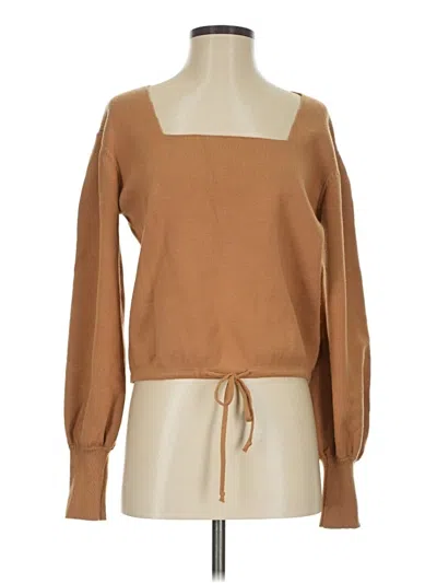 Pre-owned Line & Dot Long Sleeve T-shirt In Brown