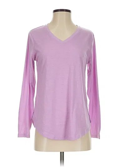 Pre-owned Line & Dot Long Sleeve T-shirt In Purple