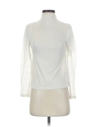 Pre-owned Line & Dot Long Sleeve Turtleneck In White