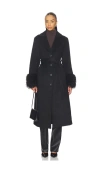 Line & Dot Loxley Coat In Black