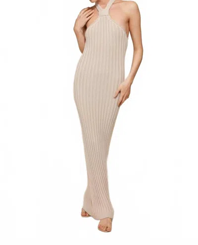 Line And Dot Lucky Maxi Dress In Ecru In Neutral