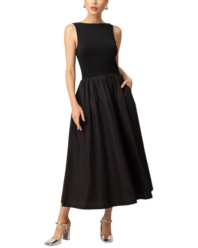 Line & Dot Matilda Teacup Dress In Black