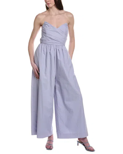 Line & Dot Maxin Jumpsuit In Blue