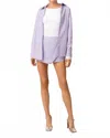 Line And Dot Maxine Long Sleeves Shirt In Blue In Purple