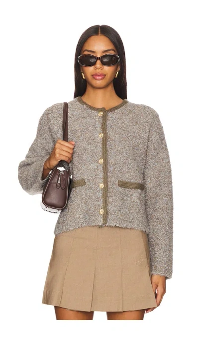 Line & Dot Mayfair Sweater In Grey Multi