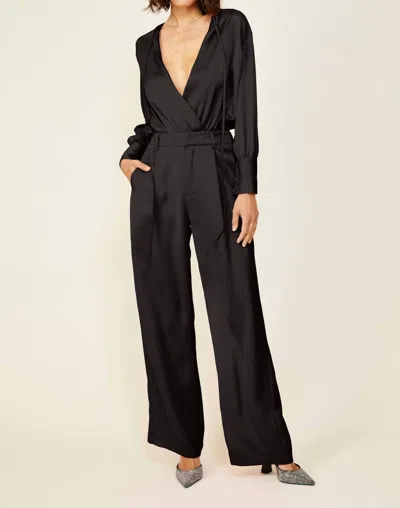 Line And Dot Miki Bodysuit In Black
