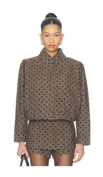 Line & Dot Millie Jacket In Brown Multi