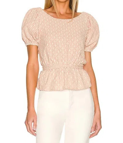 Line And Dot Millie Top In Flamingo Color In Multi