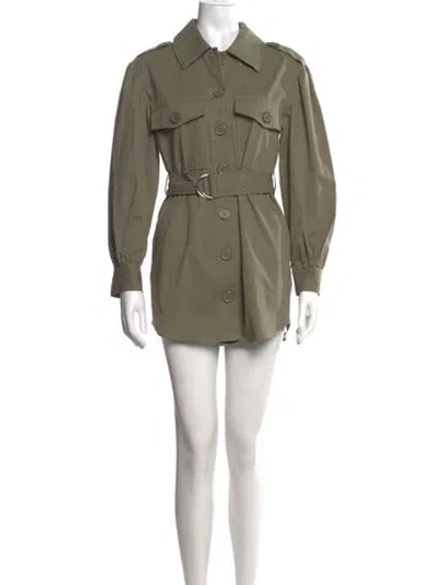 Pre-owned Line & Dot Mini Dress In Green