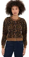 Line & Dot Monroe Leopard Cardigan Brown Multi In Brown