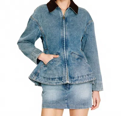 Line And Dot Mottie Denim Jacket In Blue