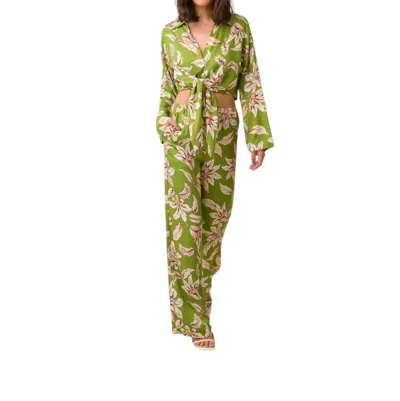Line And Dot Mystika Pants In Avocado In Green