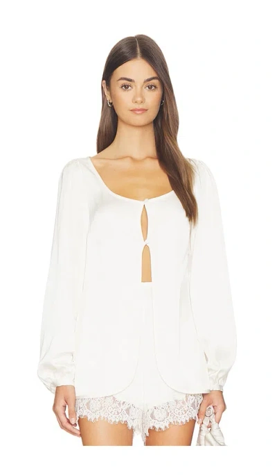 Line & Dot Nicolo Top In White