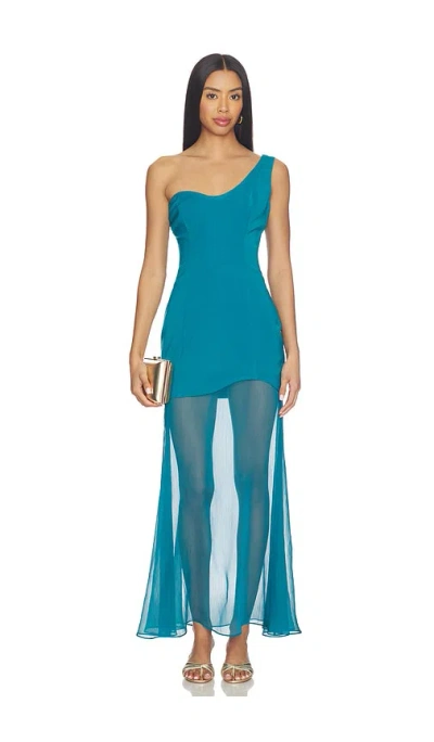 Line & Dot Nikoleta Dress In Blue
