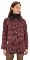 Line & Dot Norma Jacket Multi In Brown