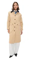 Line & Dot Oakley Coat Beige/navy In Neutral