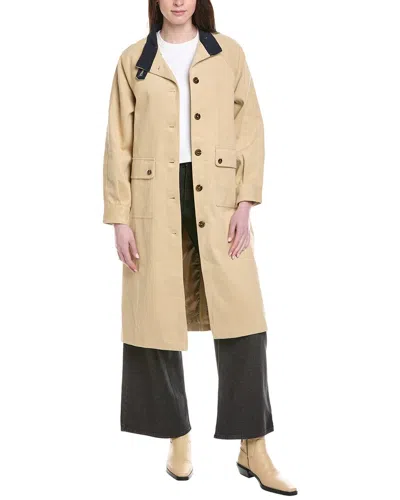 Line & Dot Oakley Denim Coat In Multi