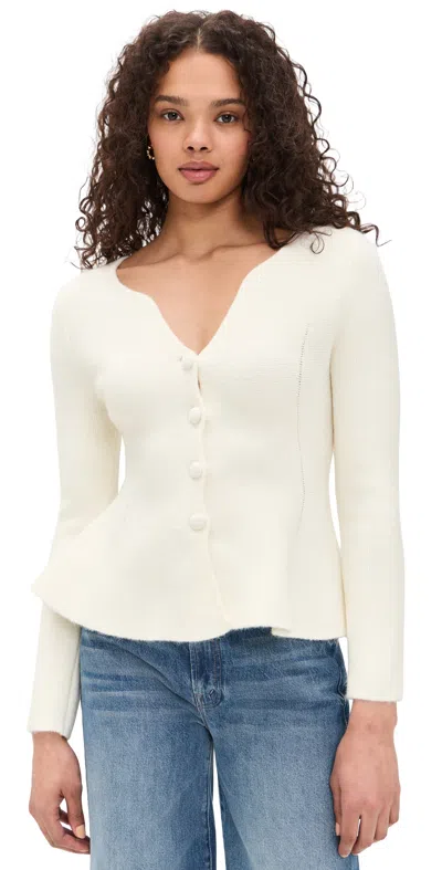Line & Dot Octavia Sweater Ivory In White