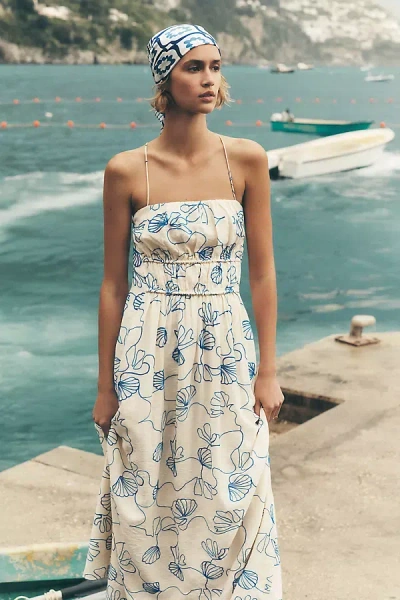 Line & Dot Oia Mykonos Maxi Dress In White