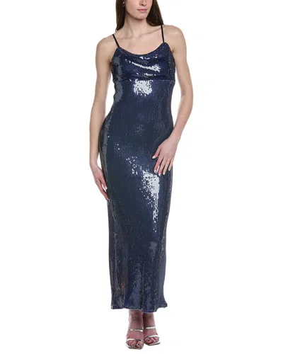 Line & Dot Olli Maxi Dress In Blue