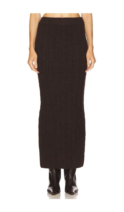 Line & Dot Ophelie Skirt In Brown