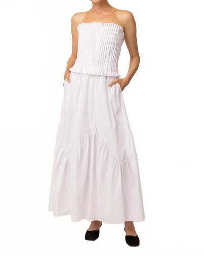 Line And Dot Ophella Maxi Dress In Off White