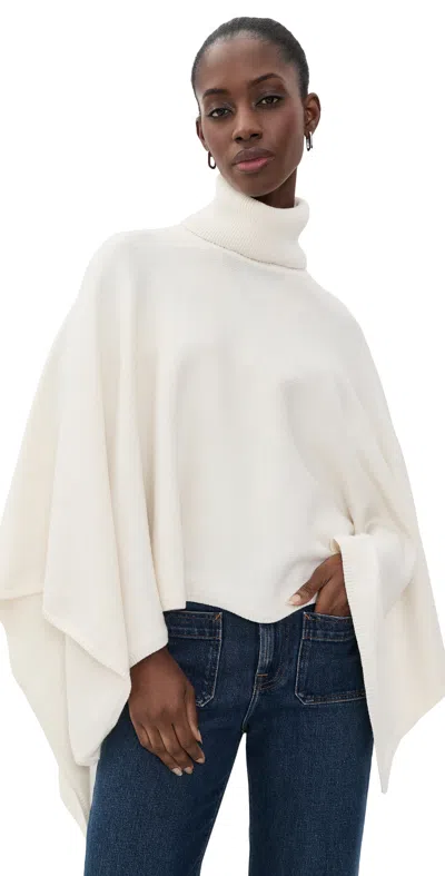 Line & Dot Orly Turtleneck Cape Sweater Ivory In Neutral