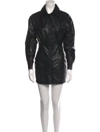 Pre-owned Line & Dot Parka In Black