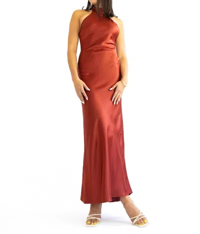 Line And Dot Parven Maxi Dress In Red