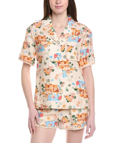 Line & Dot Payton Shirt In Neutral