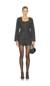 Line & Dot Peria Romper In Gray