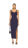 Line & Dot Perla Maxi Dress Navy