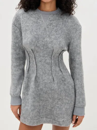 Line And Dot Pippa Mini Dress In Grey In Gray