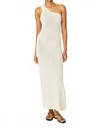 Line And Dot Poolside Coverup In Ivory In White