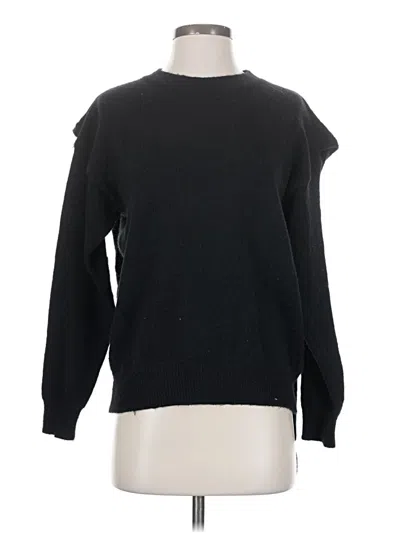 Pre-owned Line & Dot Pullover Sweater In Black