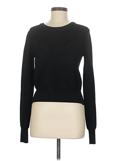 Pre-owned Line & Dot Pullover Sweater In Black