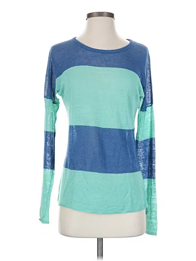 Pre-owned Line & Dot Pullover Sweater In Blue
