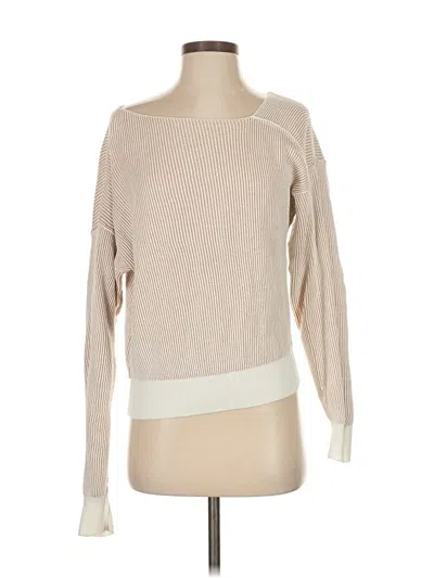 Pre-owned Line & Dot Pullover Sweater In Brown