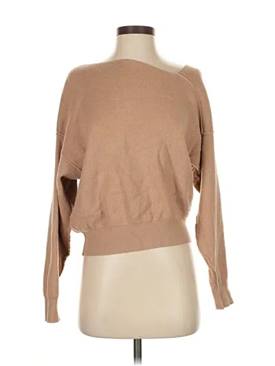 Pre-owned Line & Dot Pullover Sweater In Brown