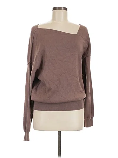 Pre-owned Line & Dot Pullover Sweater In Brown