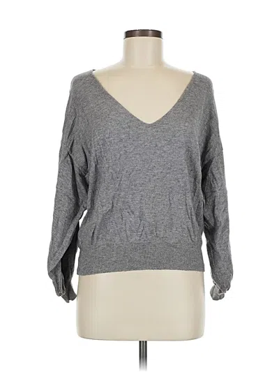 Pre-owned Line & Dot Pullover Sweater In Gray