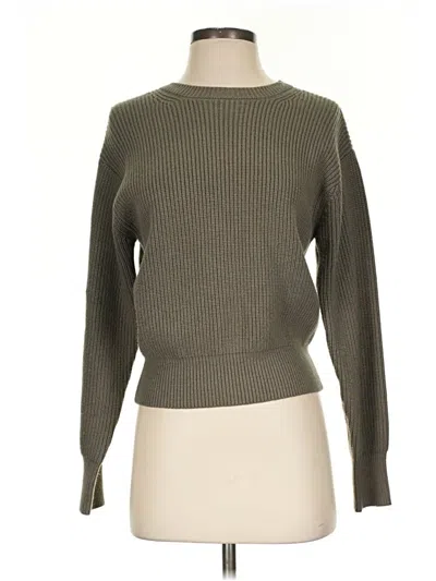 Pre-owned Line & Dot Pullover Sweater In Green