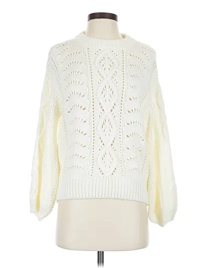Pre-owned Line & Dot Pullover Sweater In Ivory