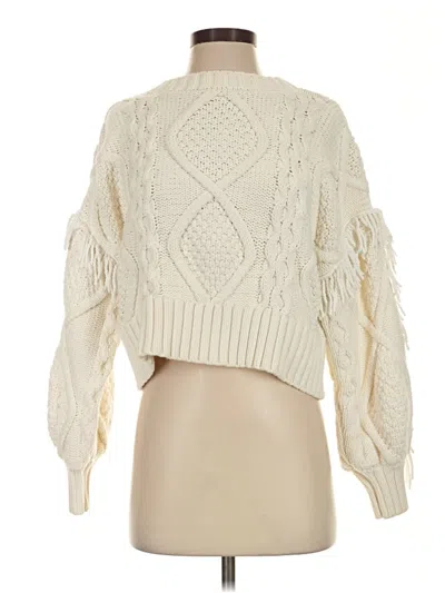 Pre-owned Line & Dot Pullover Sweater In Ivory