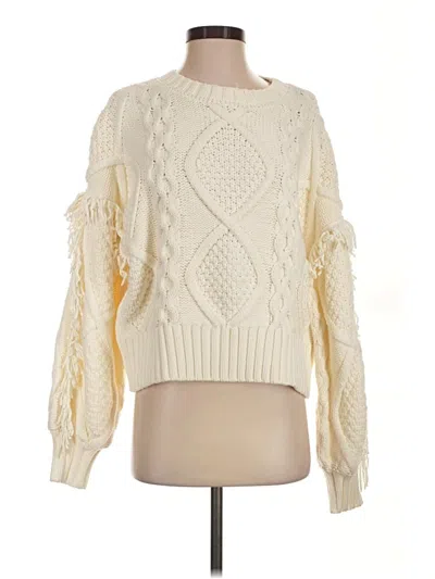 Pre-owned Line & Dot Pullover Sweater In Ivory