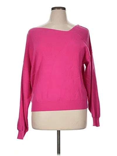 Pre-owned Line & Dot Pullover Sweater In Pink