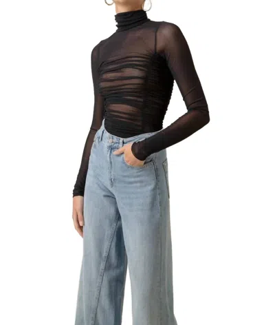 Line And Dot Quincy Turtleneck In Black