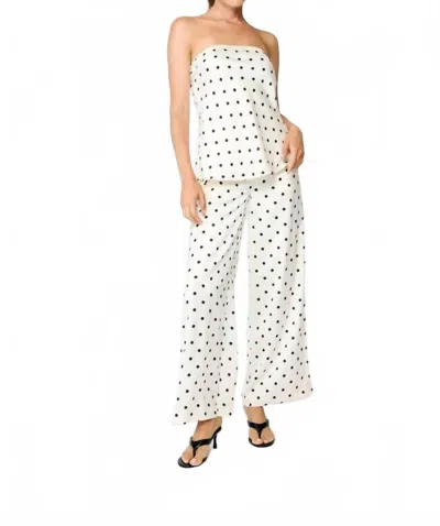 Line And Dot Ravyn Tube Top In Ivory Multi In White
