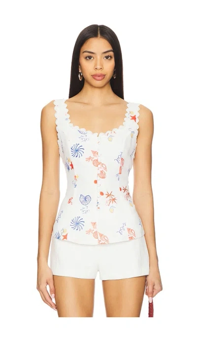 Line & Dot Reeta Top In Multi