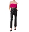 Line And Dot Reina Vegan Leather Pants In Black In Black
